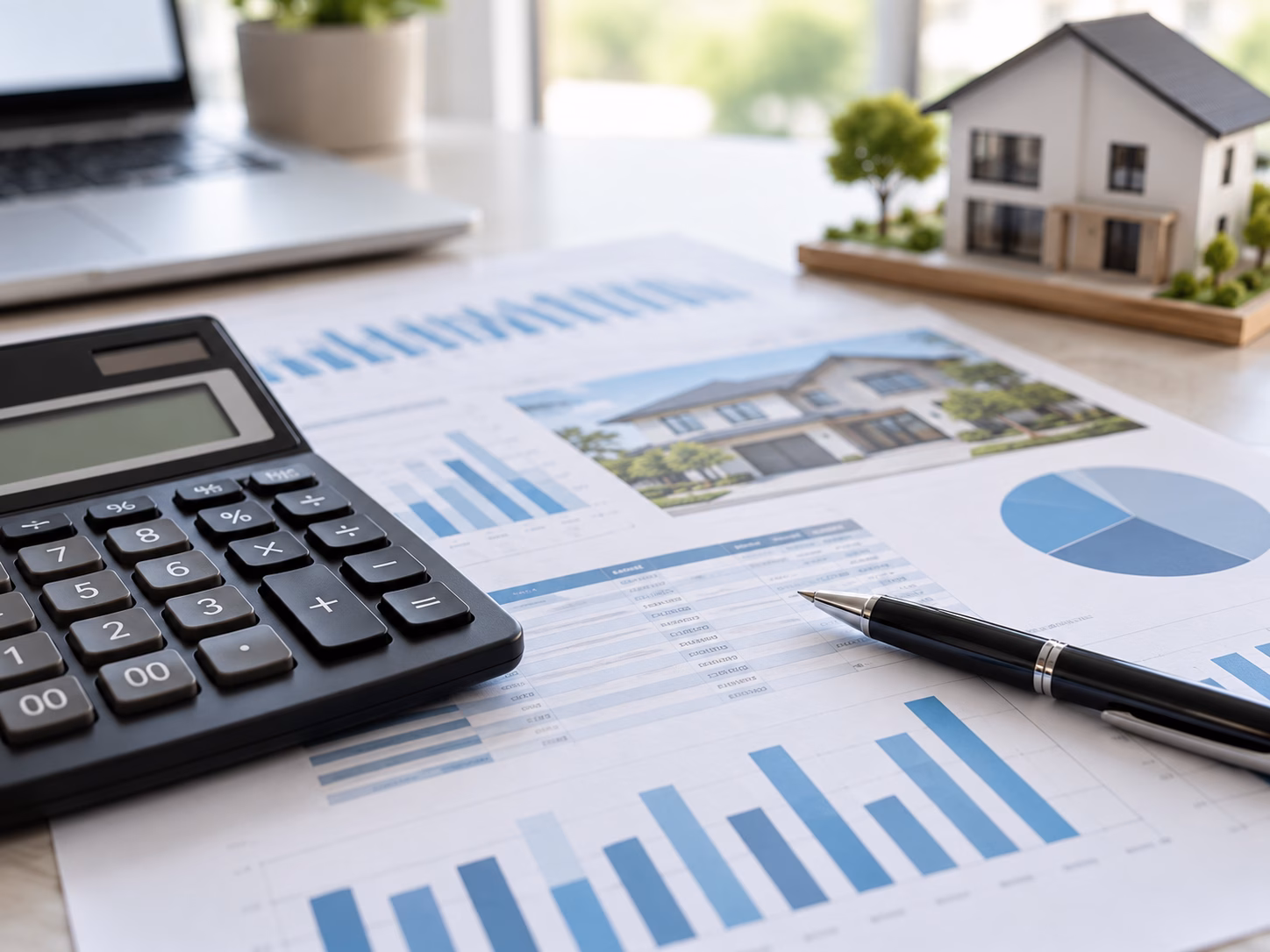 Calculator and worksheets for property investment cost analysis